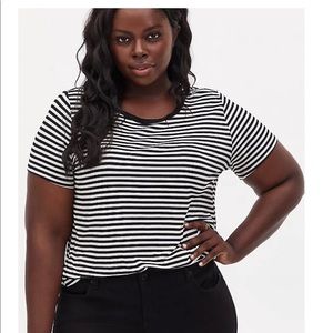 Torrid Super Soft Stripe Tee
